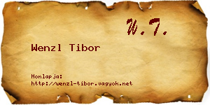 Wenzl Tibor névjegykártya